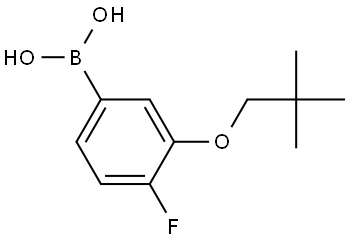 B-[3-(2,2-Dimethylpropoxy)-4-fluorophenyl]boronic acid Structure