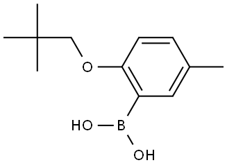 B-[2-(2,2-Dimethylpropoxy)-5-methylphenyl]boronic acid Structure