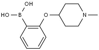 B-[2-[(1-Methyl-4-piperidinyl)oxy]phenyl]boronic acid Structure