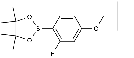 2-[4-(2,2-Dimethylpropoxy)-2-fluorophenyl]-4,4,5,5-tetramethyl-1,3,2-dioxabor... Structure