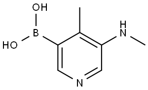 (2-Methyl-3-(methylamino)phenyl)boronic acid Structure