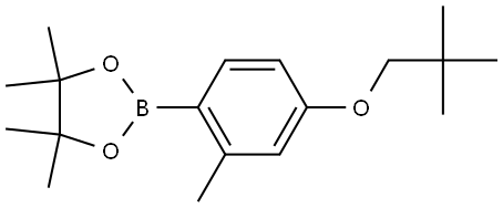 2-[4-(2,2-Dimethylpropoxy)-2-methylphenyl]-4,4,5,5-tetramethyl-1,3,2-dioxabor... Structure