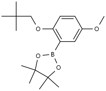 2-[2-(2,2-Dimethylpropoxy)-5-methoxyphenyl]-4,4,5,5-tetramethyl-1,3,2-dioxabo... Structure