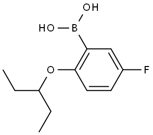 B-[2-(1-Ethylpropoxy)-5-fluorophenyl]boronic acid Structure