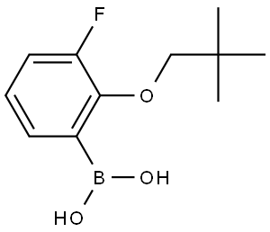 B-[2-(2,2-Dimethylpropoxy)-3-fluorophenyl]boronic acid Structure