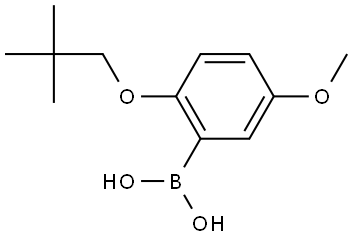 B-[2-(2,2-Dimethylpropoxy)-5-methoxyphenyl]boronic acid Structure