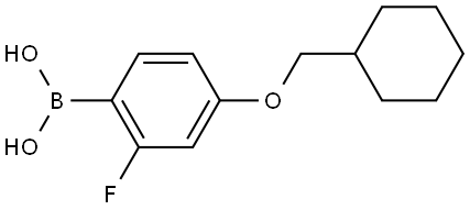 B-[4-(Cyclohexylmethoxy)-2-fluorophenyl]boronic acid Structure