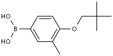 B-[4-(2,2-Dimethylpropoxy)-3-methylphenyl]boronic acid Structure