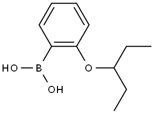 B-[2-(1-Ethylpropoxy)phenyl]boronic acid Structure