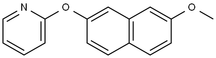 Pyridine, 2-[(7-methoxy-2-naphthalenyl)oxy]- Structure