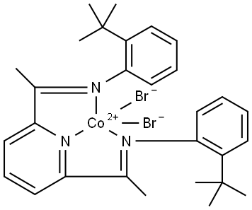 Dibromo[2,6-Bis[1-(2-tert-butylphenylimino)ethyl]pyridine]cobalt(II) Structure