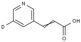 3-(3-Pyridinyl-5-d)-2-propenoic acid Structure