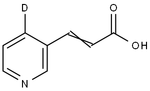 (E)-3-(pyridin-3-yl-4-d)acrylic acid Structure