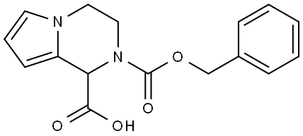 2-((benzyloxy)carbonyl)-1,2,3,4-tetrahydropyrrolo[1,2-a]pyrazine-1-carboxylic acid Structure