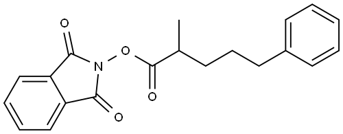 1,3-Dioxoisoindolin-2-yl 2-methyl-5-phenylpentanoate Structure