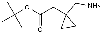 tert-Butyl 2-(1-(aminomethyl)cyclopropyl)acetate Structure