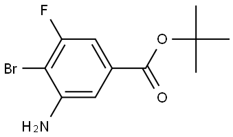 tert-Butyl 3-amino-4-bromo-5-fluorobenzoate Structure