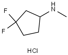 3,3-difluoro-N-methy-cyclopentanamine-hydrochloride (1:1) Structure