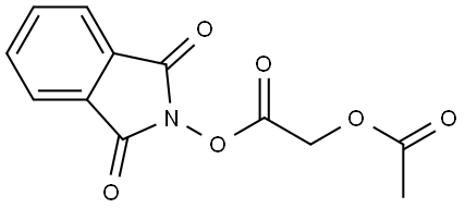 1,3-dioxo-2,3-dihydro-1H-isoindol-2-yl 2-(acetyloxy)acetate 구조식 이미지