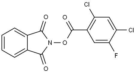 1,3-dioxo-2,3-dihydro-1H-isoindol-2-yl 2,4-dichloro-5-fluorobenzoate Structure