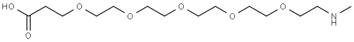 Me-NH-PEG5-CH2CH2COOH Structure