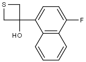 3-(4-Fluoro-1-naphthalenyl)-3-thietanol Structure