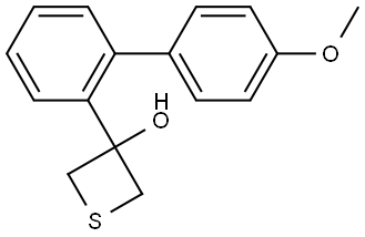 3-(4'-Methoxy[1,1'-biphenyl]-2-yl)-3-thietanol Structure