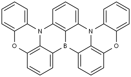 [1,4]Benzoxazino[4'',3'',2'':1',8'][1,4]benzazaborino[4',3',2':4,5][1,4]benzazaborino[3,2,1-kl]phenoxazine Structure