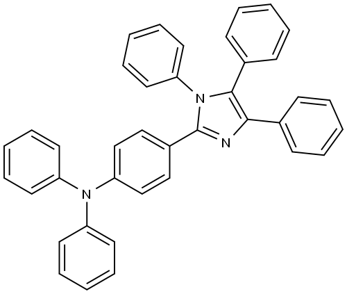 Benzenamine, N,N-diphenyl-4-(1,4,5-triphenyl-1H-imidazol-2-yl)- Structure