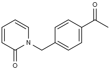 1-(4-acetylbenzyl)pyridin-2(1H)-one Structure