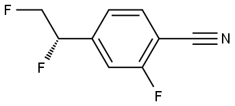 (S)-4-(1,2-difluoroethyl)-2-fluorobenzonitrile Structure