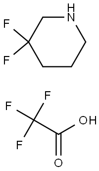 3,3-difluoropiperidine 2,2,2-trifluoroacetate Structure