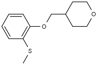 Tetrahydro-4-[[2-(methylthio)phenoxy]methyl]-2H-pyran Structure