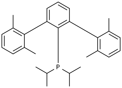 diisopropyl(2,2'',6,6''-tetramethyl-[1,1':3',1''-terphenyl]-2'-yl)phosphine Structure