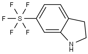 (OC-6-21)-(2,3-Dihydro-1H-indol-6-yl)pentafluorosulfur Structure