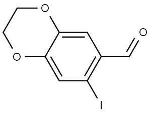 7-iodo-2,3-dihydrobenzo[b][1,4]dioxine-6-carbaldehyde Structure