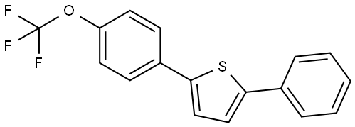 2-Phenyl-5-[4-(trifluoromethoxy)phenyl]thiophene Structure