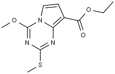 ethyl 4-methoxy-2-(methylthio)pyrrolo[1,2-a][1,3,5]triazine-8-carboxylate Structure