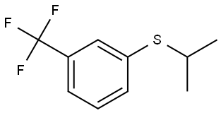 1-[(1-Methylethyl)thio]-3-(trifluoromethyl)benzene Structure