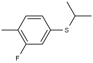 2-Fluoro-1-methyl-4-[(1-methylethyl)thio]benzene Structure