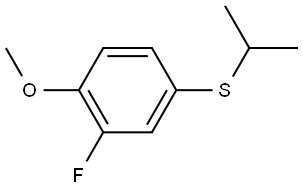 2-Fluoro-1-methoxy-4-[(1-methylethyl)thio]benzene Structure