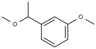 1-Methoxy-3-(1-methoxyethyl)benzene Structure