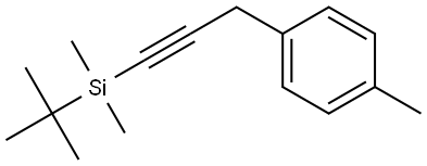 1-[3-[(1,1-Dimethylethyl)dimethylsilyl]-2-propyn-1-yl]-4-methylbenzene Structure