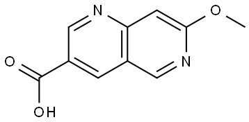 7-methoxy-1,6-naphthyridine-3-carboxylic acid Structure