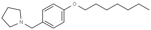 1-[[4-(Heptyloxy)phenyl]methyl]pyrrolidine Structure