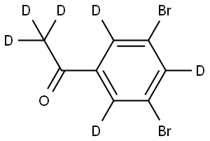 1-(3,5-dibromophenyl-2,4,6-d3)ethan-1-one-2,2,2-d3 Structure