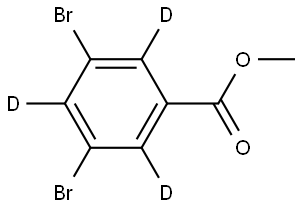 methyl 3,5-dibromobenzoate-2,4,6-d3 Structure