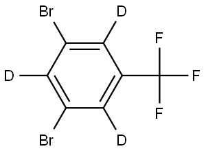 1,3-dibromo-5-(trifluoromethyl)benzene-2,4,6-d3 Structure