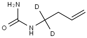 1-(but-3-en-1-yl-1,1-d2)urea Structure