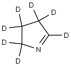 3,4-dihydro-2H-pyrrole-d7 Structure